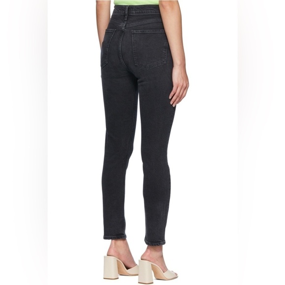 Agolde Black Nico Jeans- High Waisted Slim Jeans - Picture 5 of 14